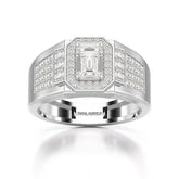 1.72 CT Round Shape Lab Diamond Men's Ring